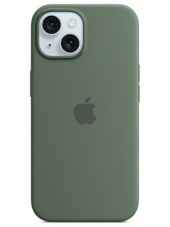 Чехол для iPhone 15 Pro Silicone Case Soft Touch (Зеленый)