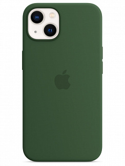 Клип-кейс для Apple iPhone 13 Silicone Case Soft Touch (Зеленый)