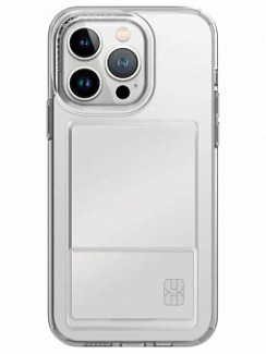Клип-кейс для Apple iPhone 15 Pro UNIQ Air Fender ID со слотом под карту (Прозрачный)