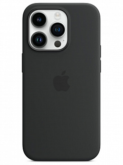 Клип-кейс iPhone 14 Pro Silicone Case Soft Touch (Черный)