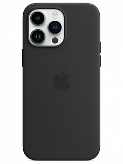 Клип-кейс iPhone 14 Pro Max Silicone Case Soft Touch (Черный)