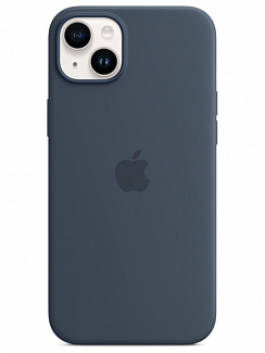 Клип-кейс iPhone 14 Plus Silicone Case Soft Touch (Синий)