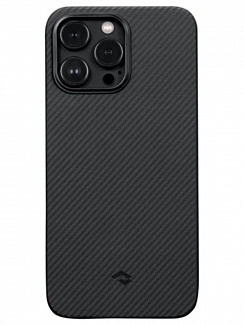 Чехол для iPhone 14 Pro Pitaka MagEZ Case 3 узкое плетение (Черный)