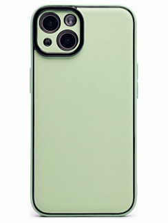 Клип-кейс для iPhone 13 (PC084) экокожа (Зеленый)
