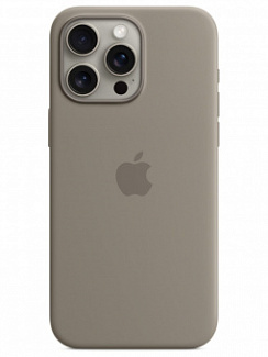 Чехол для iPhone 15 Pro Max Silicone Case Soft Touch (Серый)