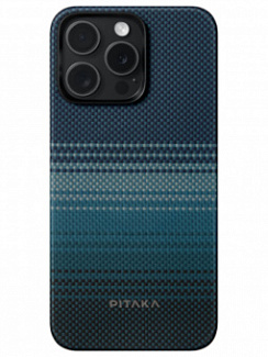 Чехол Pitaka Fusion Weaving MagEZ 5 для iPhone 15 Pro (Синий)