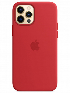 Клип-кейс iPhone 12/12 Pro Silicone Case Soft Touch (Красный)