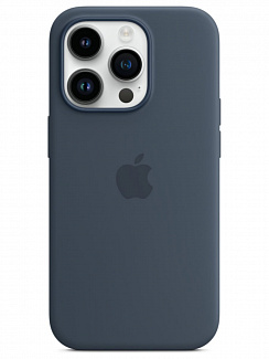 Клип-кейс iPhone 14 Pro Silicone Case Soft Touch (Синий)