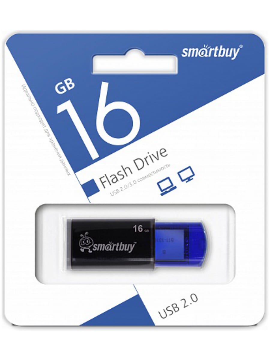 USB-флеш-накопитель 16 Gb Smart Buy Click (Черный)