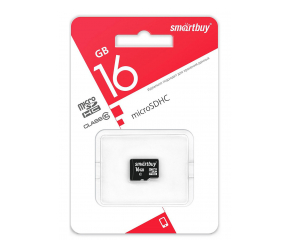 Карта памяти micro-SD 16GB class 10 без адаптера