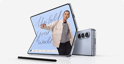 Samsung SM-F946 Galaxy Z Fold 5 256 Гб Голубой