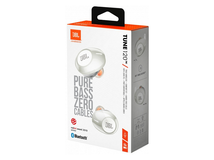 Беспроводные наушники JBL Tune 120 Белый