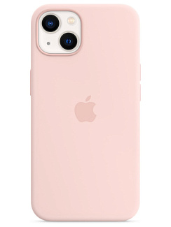 Клип-кейс для Apple iPhone 13 Silicone Case Soft Touch (Розовый)