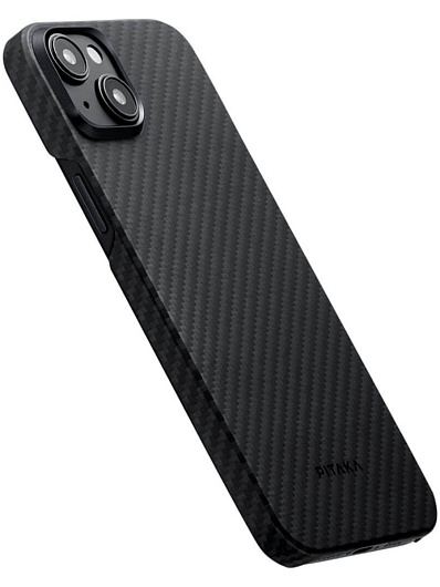 Клип-кейс для iPhone 15 Pitaka MagEZ Case 4 узкое плетение Черный