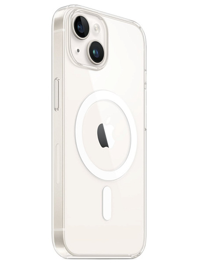 Клип-кейс для Apple iPhone 14 Clear Case MagSafe Прозрачный