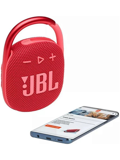 Беспроводная акустика JBL Clip 4 Красный