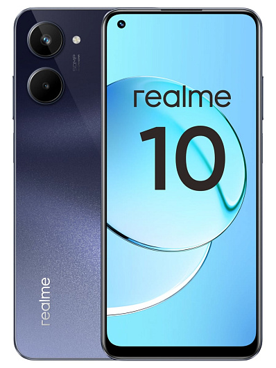 Смартфон Realme 10 4/128 ГБ Черный Смартфон Realme 10 4/128 ГБ Черный