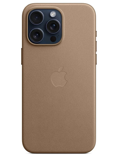 Клип-кейс для iPhone 15 Pro Max Apple FineWoven Case MagSafe Серый