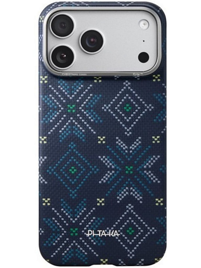 Клип-кейс iPhone 17 Pro Max Pitaka Edge Ultra Slim Case Синий