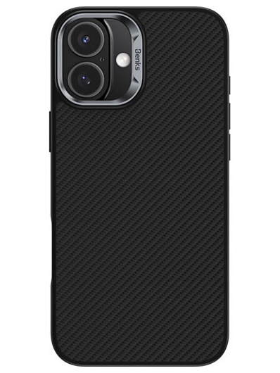 Клип-кейс для iPhone 16 Benks Armor Pro Kevlar Case MagSafe Черный