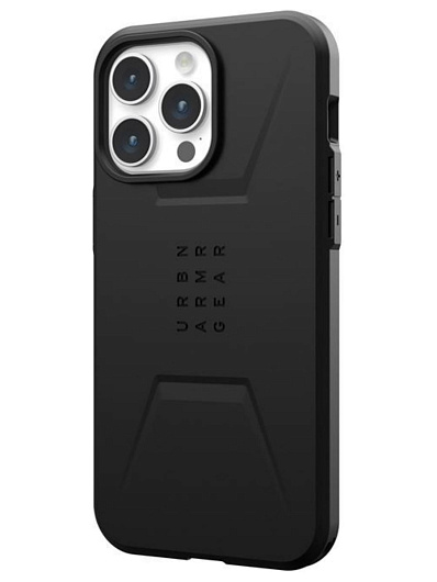 Клип-кейс для Apple iPhone 15 Pro Max UAG Civilian с поддержкой Magsafe Черный