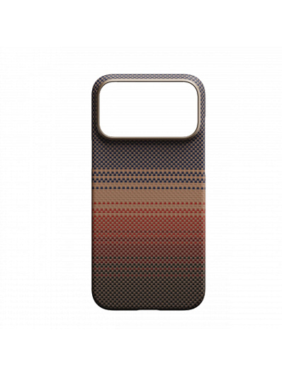 Клип-кейс iPhone 17 Pro Pitaka Ultra Slim Case Sunset Коричневый