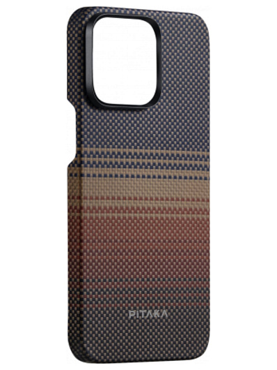 Чехол Pitaka Fusion Weaving MagEZ 5 для iPhone 15 Pro Коричневый