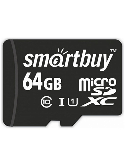 Карта памяти micro-SD 64GB class 10 с адаптером