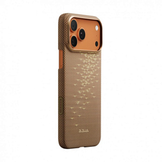 Клип-кейс iPhone 17 Pro Max Pitaka Edge Ultra Slim Case Золотой
