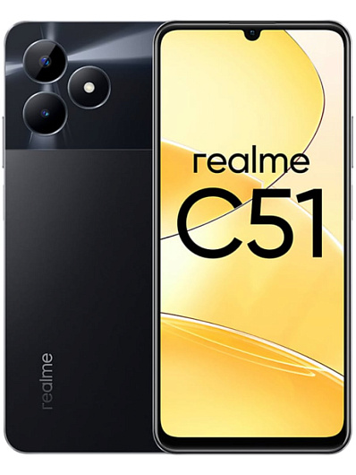 Смартфон Realme C51 4/128 Гб Черный Смартфон Realme C51 4/128 Гб Черный