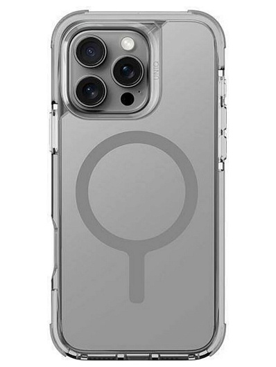 Клип-кейс для iPhone 16 Pro UNIQ Hybrid Magclick Charging с поддержкой Magsafe Прозрачный