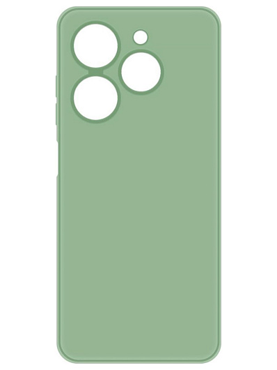 Клип-кейс Krutoff Silicone Case для Tecno Spark 20C/Go 2024 Зеленый Клип-кейс Krutoff Silicone Case для Tecno Spark 20C/Go 2024 Зеленый