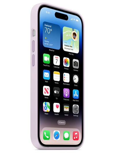 Клип-кейс iPhone 14 Pro Silicone Case Soft Touch Лиловый