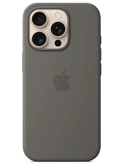 Клип-кейс для iPhone 16 Pro Silicone Case Soft Touch Коричневый Клип-кейс для iPhone 16 Pro Silicone Case Soft Touch Коричневый