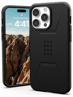 Клип-кейс для Apple iPhone 15 Pro Max UAG Civilian с поддержкой Magsafe Черный