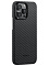 Клип-кейс для iPhone 15 Pro Pitaka MagEZ Case 4 узкое плетение Черный