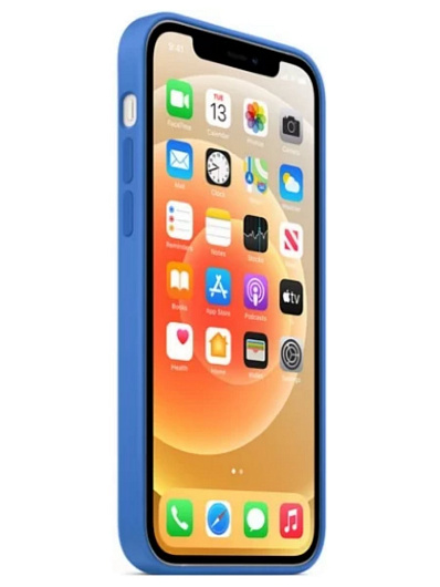 Клип-кейс iPhone 12/12 Pro Silicone Case Soft Touch Синий