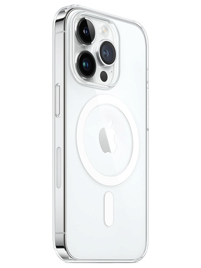 Клип-кейс для Apple iPhone 14 Pro Clear Case MagSafe Прозрачный