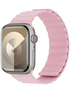 Ремешок Apple Watch 38/40/41mm Benks Magnetic Silicone Watch Band Розовый