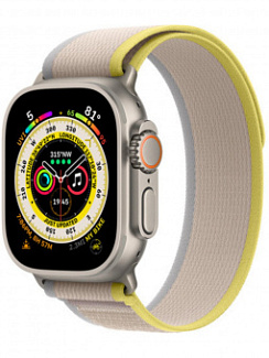 Ремешок для Apple Watch 42/44/45/49 Gurdini Trail Loop Желтый