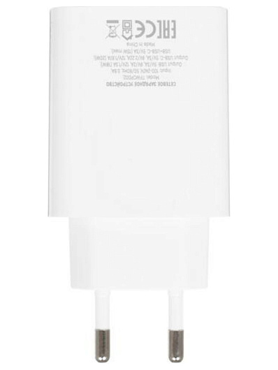 Сетевое зарядное устройство TFN USB/USB-C PD 20W Белый