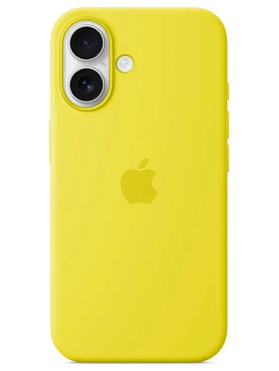 Клип-кейс для iPhone 16 Silicone Case Soft Touch Желтый Клип-кейс для iPhone 16 Silicone Case Soft Touch Желтый