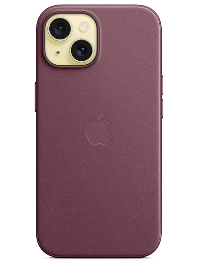 Клип-кейс для iPhone 15 Apple FineWoven Case MagSafe Mulberry