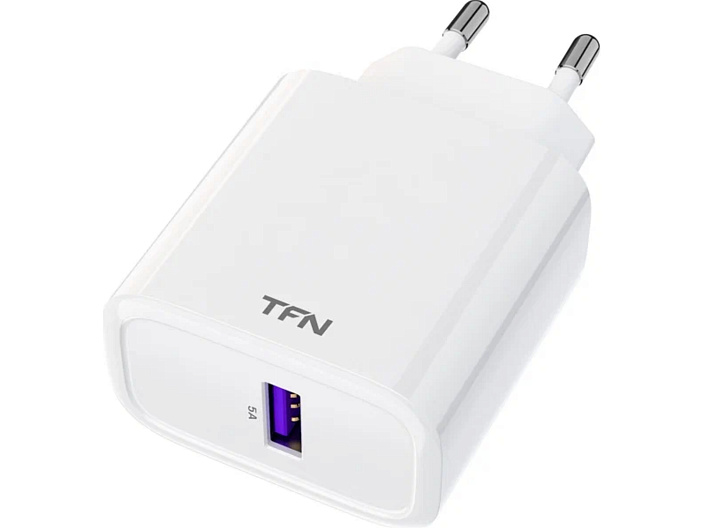 Сетевое зарядное устройство TFN RAPID 5A QC/SCP б\кабеля Белый Сетевое зарядное устройство TFN RAPID 5A QC/SCP б\кабеля Белый