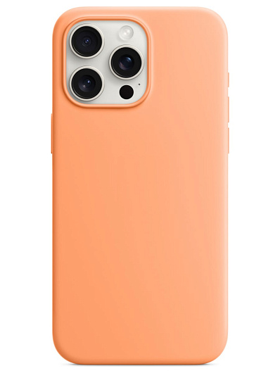 Чехол для iPhone 15 Pro Max Silicone Case Soft Touch Оранжевый