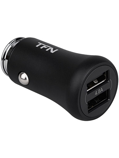 Автомобильное зарядное устройство TFN RAPID 2xUSB Черный Автомобильное зарядное устройство TFN RAPID 2xUSB Черный