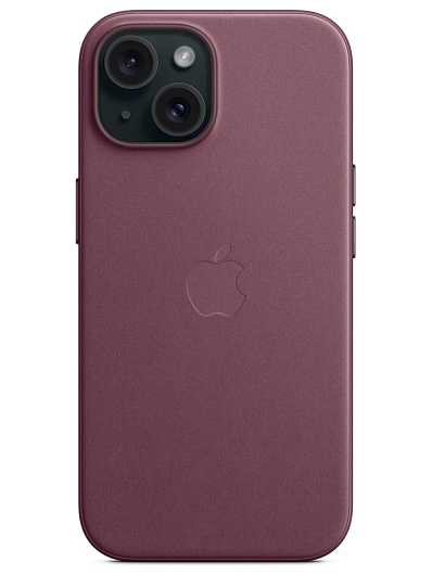 Клип-кейс для iPhone 15 Apple FineWoven Case MagSafe Mulberry