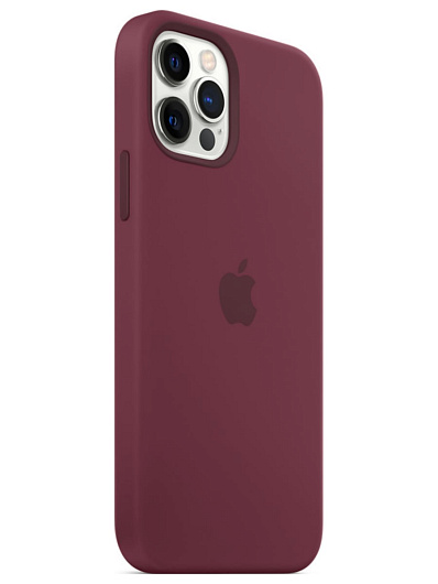 Клип-кейс iPhone 12/12 Pro Silicone Case Soft Touch Бордовый