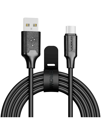 Кабель USB - Type-C 3016C CrownMicro Черный Кабель USB - Type-C 3016C CrownMicro Черный