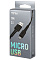 Кабель USB - micro USB 1.0 м Черный